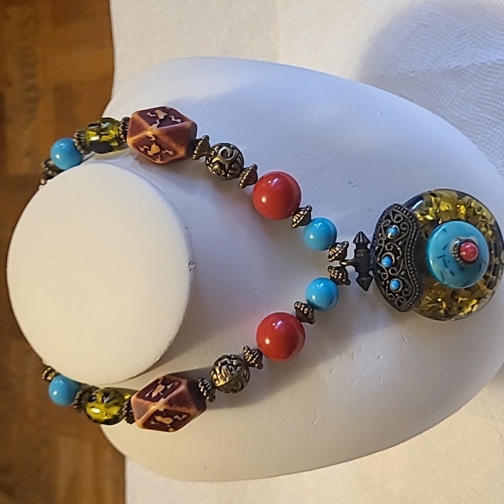 Beautiful  stone necklace for all occasions  multiple colors